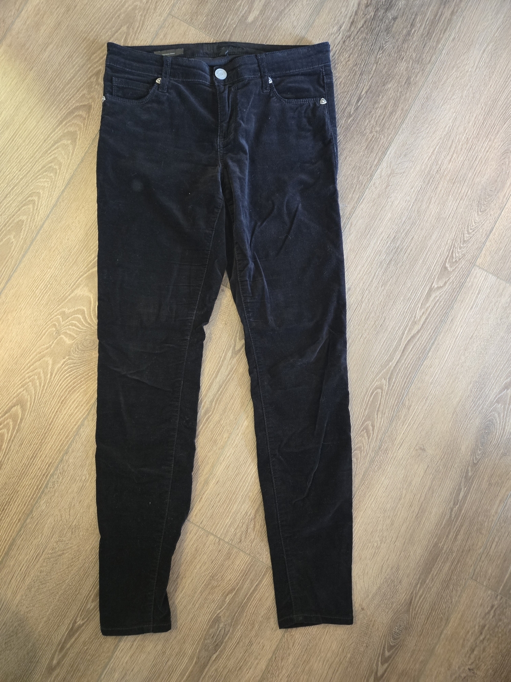 Kut from the Kloth Women's Black Corduroy Slim Pants